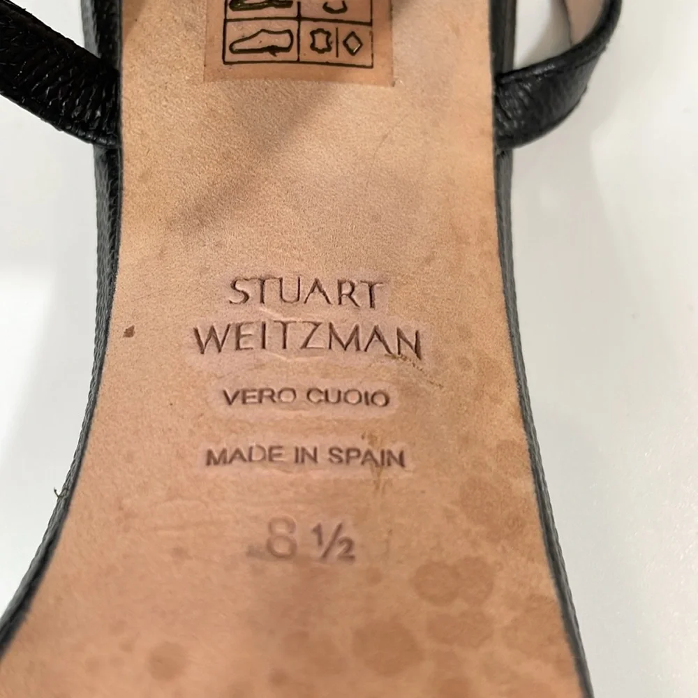 Stuart Weitzman Sunray Heels 2025 Size 8.5 Black EUC